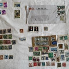 Vintage Asian stamp bundle from 1890 onwards