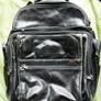 TUMI Compact Laptop Brief Pack Backpack Black (Leather)  Black Travel Bag Image 10