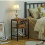 2 Bedside Tables, Side Table with Charging Station Image 6