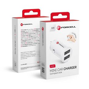 Forcell Mini Car Charger 2xusb 3.1a
