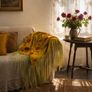 Vintage Italian Silk Embroidered Rose Shawl /Tablecloth 220 times 220 cm Image 2