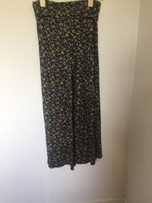 River Island floral print wide leg trousers size 8 - New