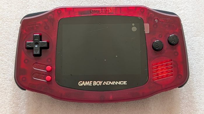 Nintendo Gameboy Advance - IPS Screen - Li-Ion Battery - AGB-001 - Clear Red