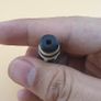 Antique Himalayan Tibetan Treasure Vase Pattern & Diamond Eyes Agate Bead Amulet Image 3