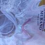 Beautiful Murano Art Glass Pink Swirl Glass Vase/Candle Holder/Dish W/O Tags Image 2