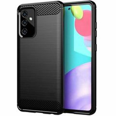 Shockproof Case For Samsung GALAXY A04S Carbon Fibre Effect Back Cover
