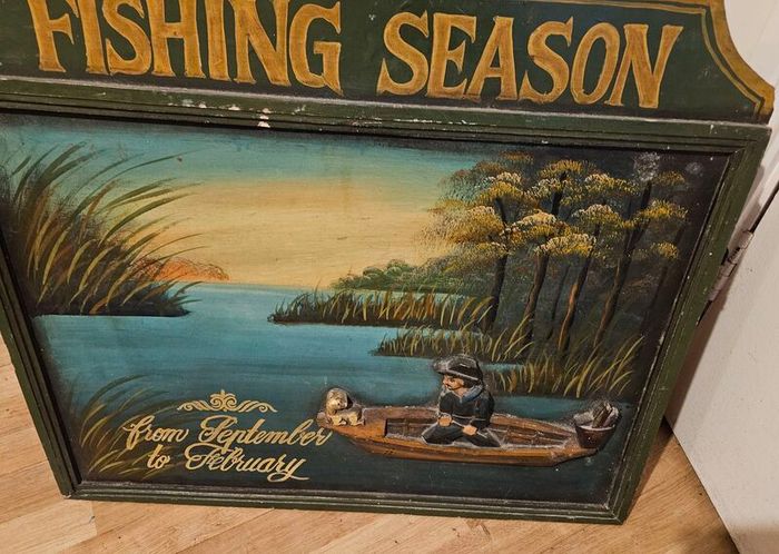 Large Fishing Season Sign