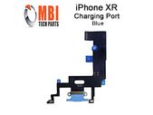 iPhone XR 6.1 Replacement Charging Port Dock Connector Flex Cable Mic Blue
