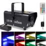 FREE SHIPPING Smoke Machine with LED Lights, softeen 500W Party Fog Machine with 2 Wireless Remote Controls, Fogging Machine with Colorful LED Light Effect Image 2
