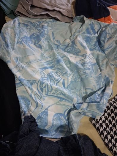 2 tops leggings and skirt