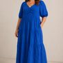 Mint Belvet Cobalt Blue Dress Image 2