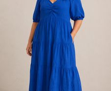 Mint Belvet Cobalt Blue Dress