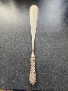 Antique 1901 Sterling Silver Handled Shoe Horn
