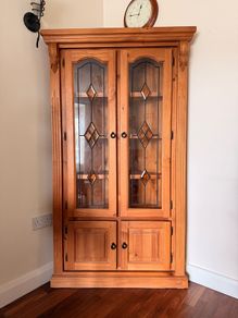 Solid Pine Corner Cabinet