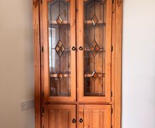 Solid Pine Corner Cabinet