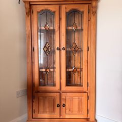 Solid Pine Corner Cabinet