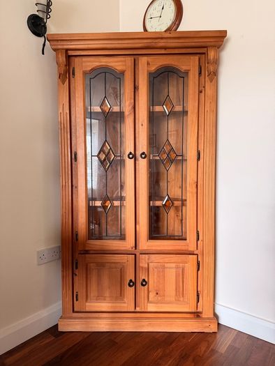 Solid Pine Corner Cabinet