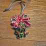 Newbridge Holly with Bow Hanging Decoration, Multi Image 3