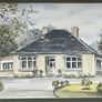 Vintage Art Painting Unknown Artist Watercolour Image 4