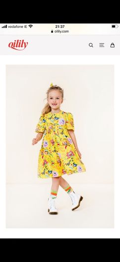 Oilily downtown dress and matching socks age 10 like new!