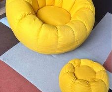 Yellow mustard armchair