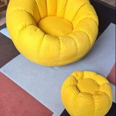 Yellow mustard armchair