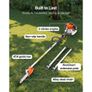 Gas Pole Saw, 43CC 2 Stroke Gas Powered Pole Saws with 25.4 cm Cutting Bar, Cordless Tree Trimmer with Rotatable Head, 2.1 to 3.6 m Extendable, Powerful Chainsaw for Tree Trimming Pruning Image 5