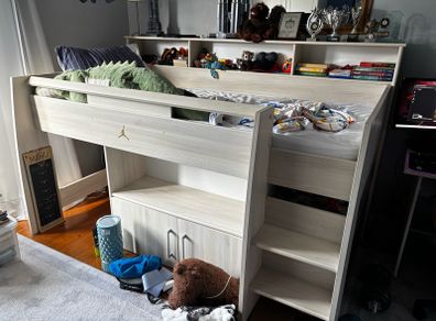 Bunk bed with storage