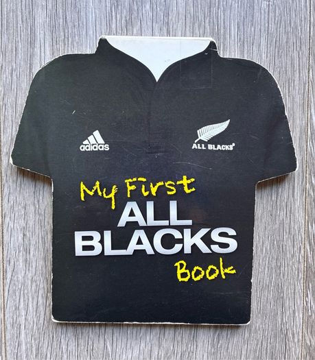 Rare Shape Official NZ All Blacks Rugby Baby Board Book (2011)