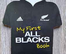 Rare Shape Official NZ All Blacks Rugby Baby Board Book (2011)