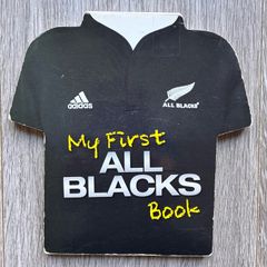 Rare Shape Official NZ All Blacks Rugby Baby Board Book (2011)