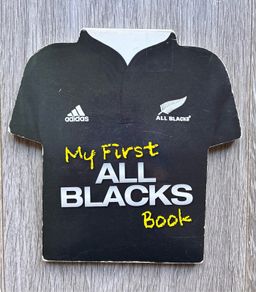 Rare Shape Official NZ All Blacks Rugby Baby Board Book (2011)