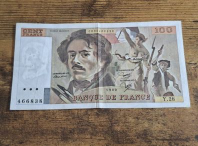 France, 100 Francs 1980 banknote, circulated - free standard postage