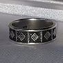 Pristine Vintage Sterling Silver Band Ring Image 5