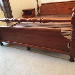 Complete Kingsize Wooden Bedroom Set of Furniture