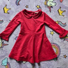 12-18m, Next Flowy Flare Red Dress