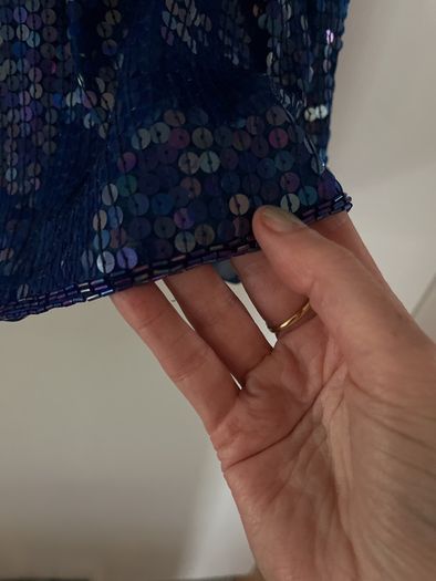 Vintage sequin structured top