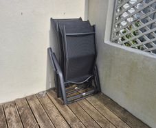 2 sun lounger chairs