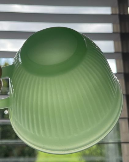 Vintage Fire King Hocking depression jade glass set