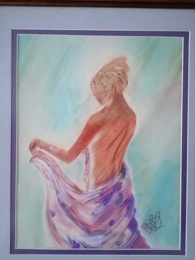 Woven Silk - Pastel Painting