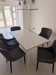 Sorrento Dining Extendable Table + 6 Pedro Chairs