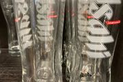 Asashi beer Official half Pint Glasses brand new