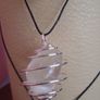 Clear Quartz necklace,gemstone jewellery.Unisex jewellery.Gift Image 3
