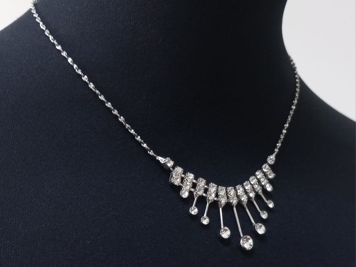 Vintage Diamonte Necklace