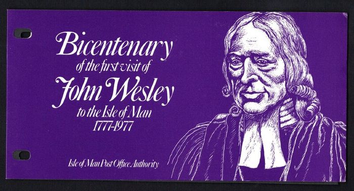 1977 Isle of Man Bicentenary of the first visit of John Wesley to the Isle of Man 1777-1977 Commemorative Stamp Presentation Pack