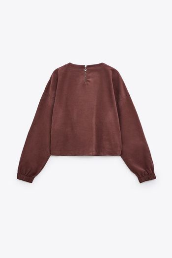 Zara Velvet TRACKSUIT jumper and trousers set