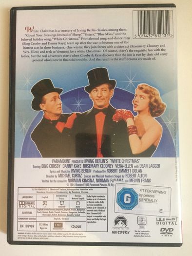 White Christmas [1954] Bing Crosby, Danny Kaye, Rosemary Clooney  [Movie DVD]