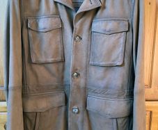 Mens Suede 'Mid Brown' Leather Jacket