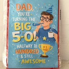50th Birthday Card