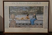 Vintage framed museum poster